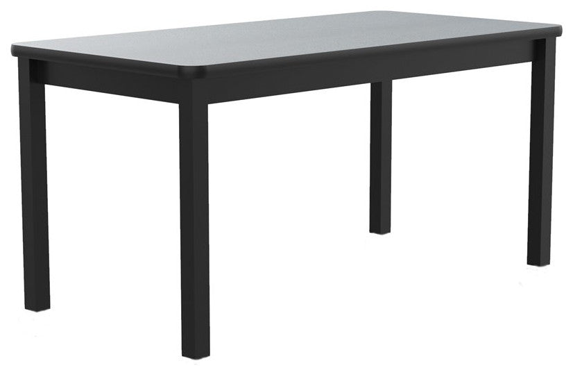 Correll 30"W x 48"D Deluxe High Pressure Lab Table in Black Granite