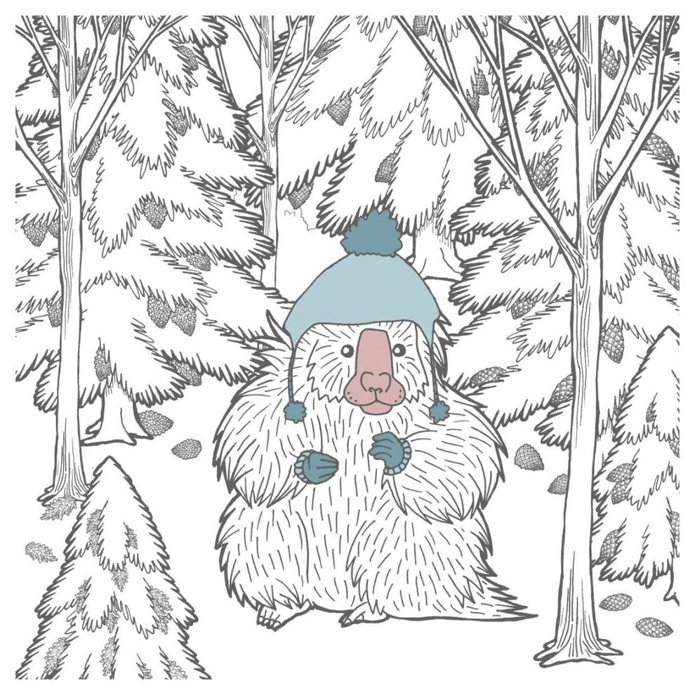 "Color the Forest Color IX" Digital Paper Print by Elyse DeNeige, 20"x20"