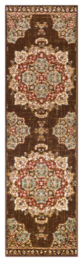 Surya Paramount PAR-1082 7'10"x11'2" Rug, Dark Red/Sage/Dark Brown/Khaki/Beige