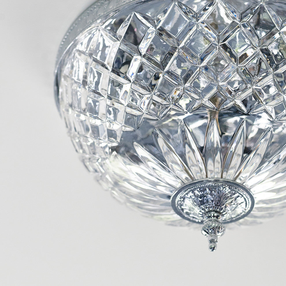 Crystorama Lighting Group 117-12 Ceiling Mount 3 Light 12"W Flush - English