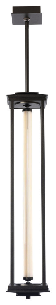 Athena 1-Light Large LED Lantern Oil Rubbed Bronze Clear Glass