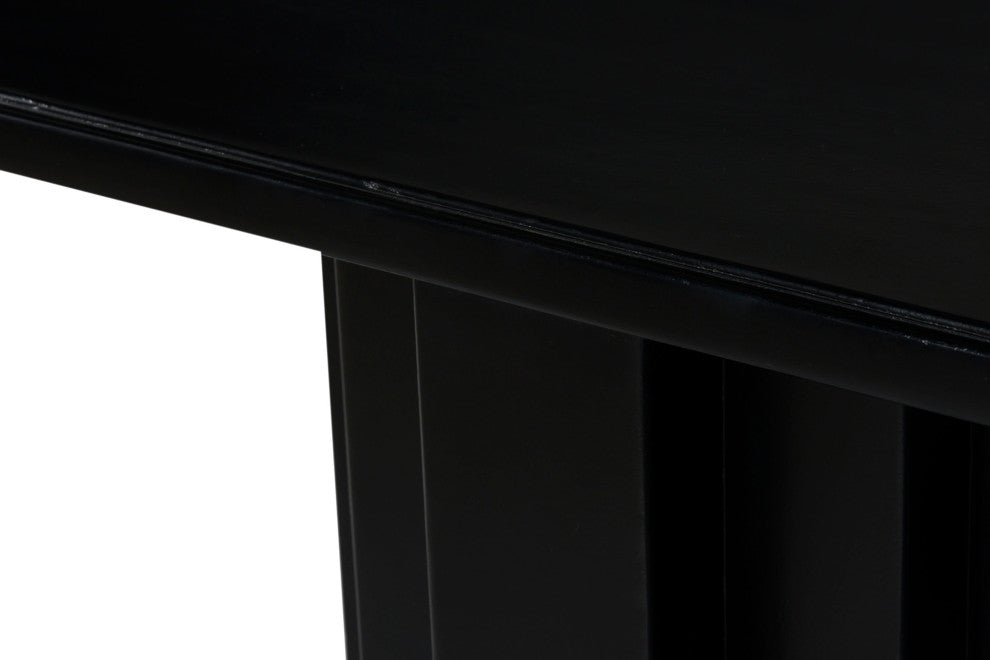 Range Solid Wood Console - Charcoal