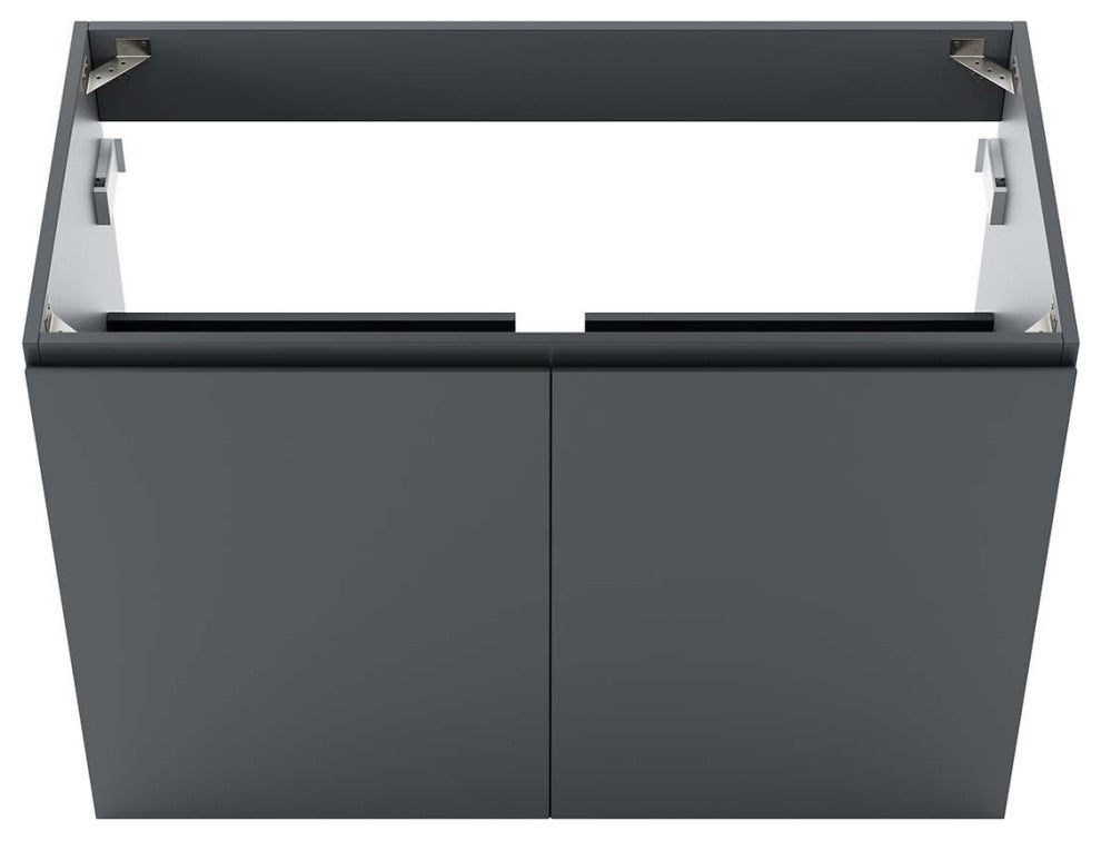 Vitality 36" Wall-Mount Bathroom Vanity, Gray