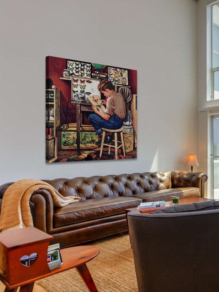 "The Collector" Painting Print on Canvas by Stevan Dohanos