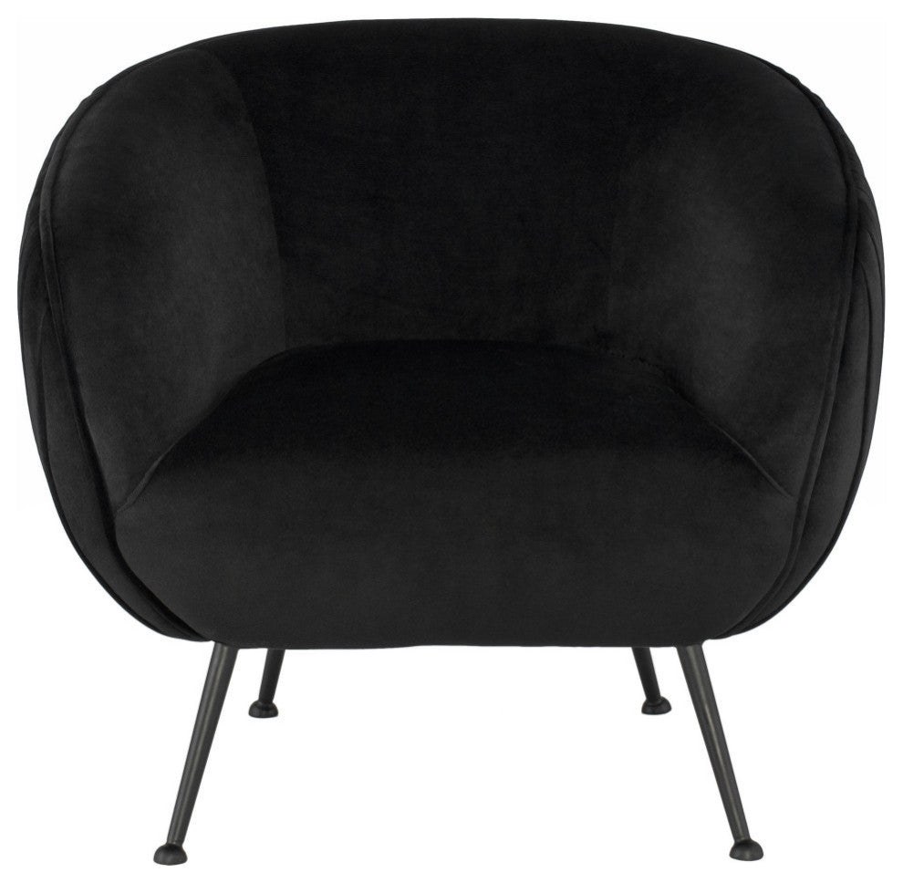 Sofia Black Fabric Occasional Chair, HGDH131