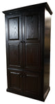 Double Wide Oak Kitchen Pantry, Caribbean Rum