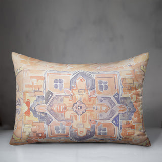 Watercolor Tile 14x20 Spun Poly Pillow