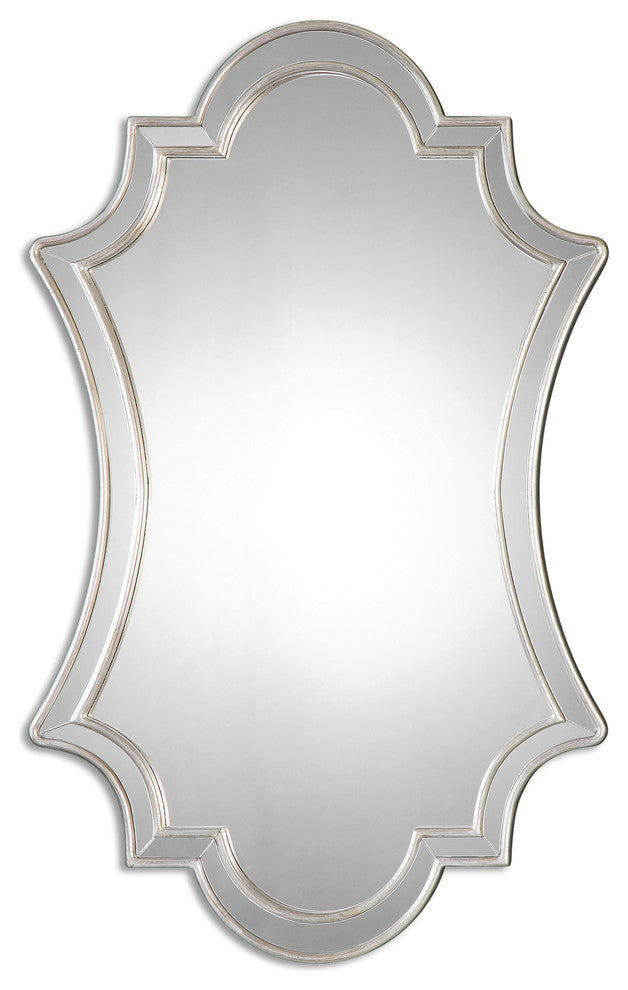 Elara Antiqued Silver Wall Mirror