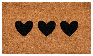 Calloway Mills Trio Hearts Doormat, 36x72