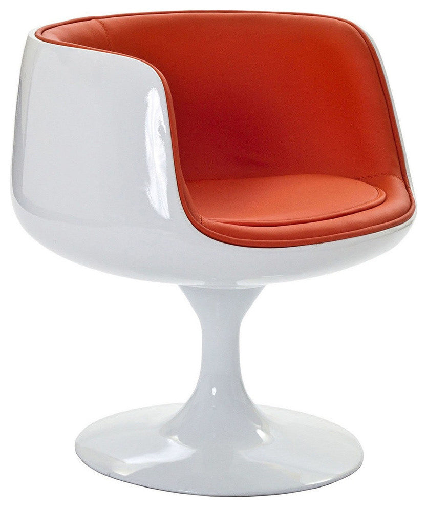 Modern Contemporary Kitchen Dining Armchair Orange