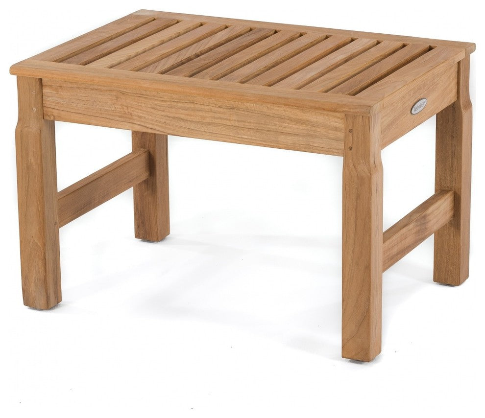 24" Teak Shower Stool