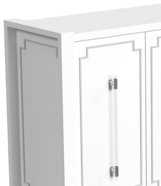 Mariah Server - Pearlized White/Silver Trim