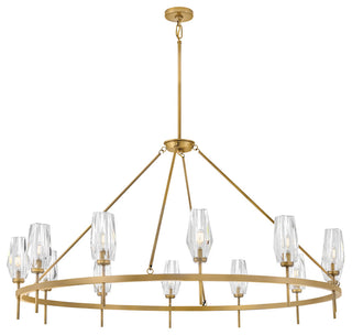 Hinkley Ana Extra Large Single Tier Chandelier, Heritage Brass