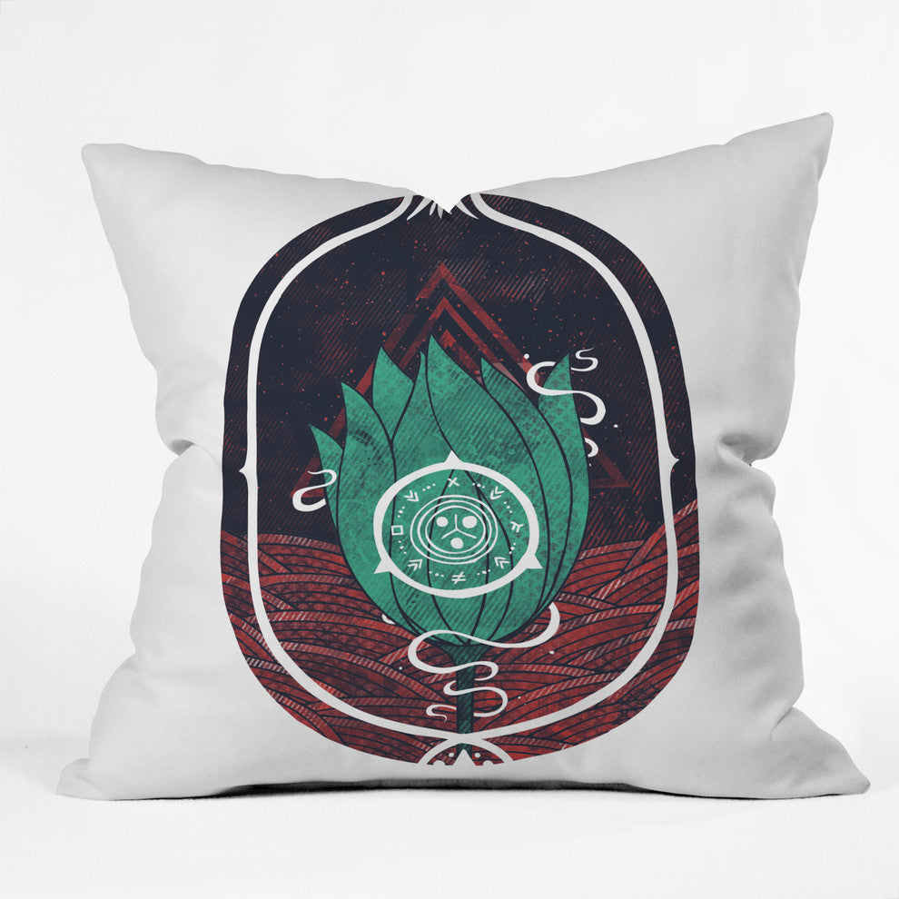 Deny Designs Hector Mansilla Pulsatilla Patens Outdoor Throw Pillow