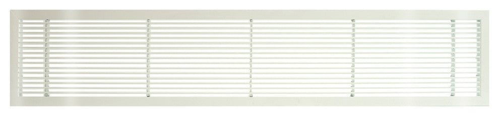 AG10 6"x8" Aluminum Fixed Bar Air Vent Grille, White-Gloss