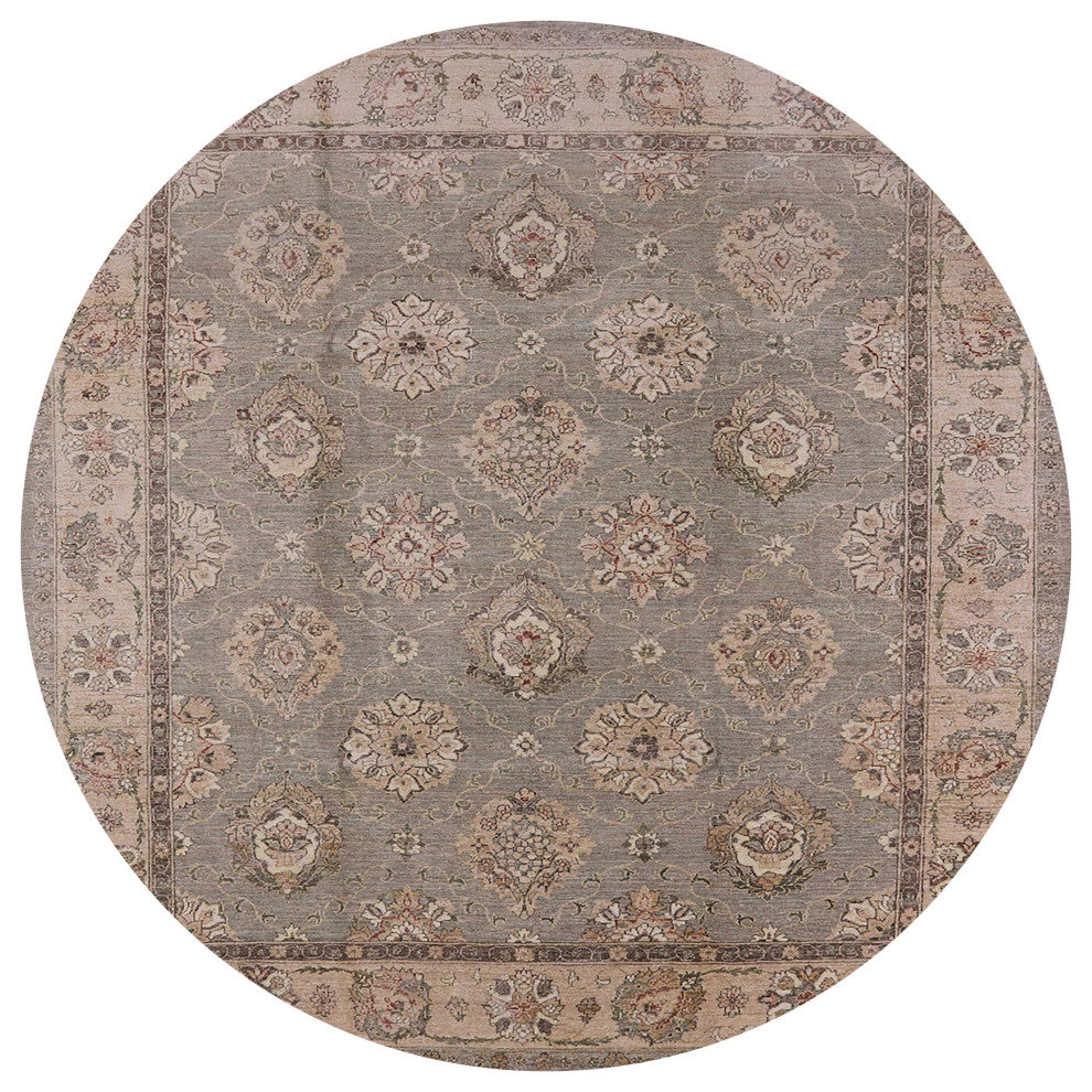 Ahgly Company Indoor Round Mid-Century Modern Area Rugs, 8' Round