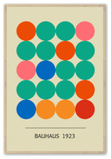 Raw Maple 18" x 24" Bauhaus 1923 Framed Print