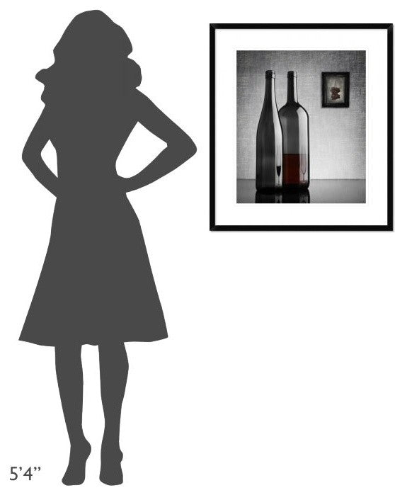 "Half Full" Framed Digital Print by Greg Brave, 26x30"