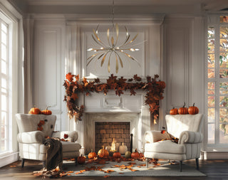 Dahlia Large Chandelier, Soft Gold Finish