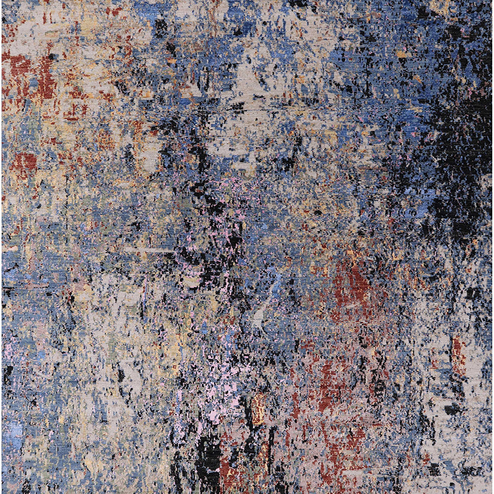 Ahgly Company Indoor Square Mid-Century Modern Area Rugs, 3' Square