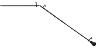 KenneyÂ® Bryce 3/4" Decorative Bay Window Curtain Rod, Black