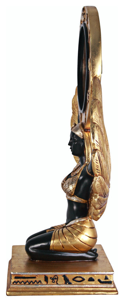 Egyptian Goddess Isis Grand-Scale Clock Statue
