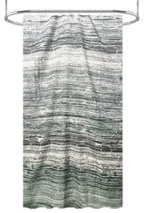 Nomad 100% Polyester Shower Curtain, Green, 54x78"