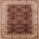 Ahgly Company Indoor Square Mid-Century Modern Area Rugs, 3' Square