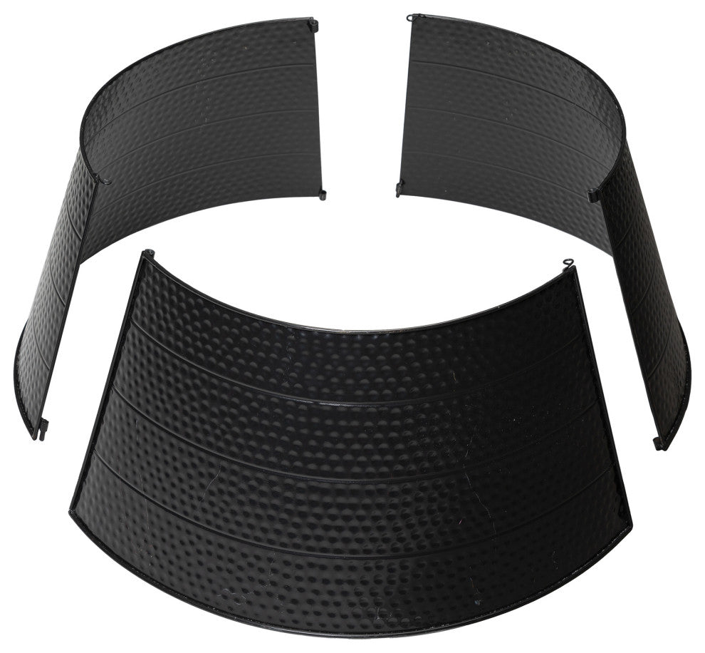 Hammered Metal Tree Collar, 26"D Black