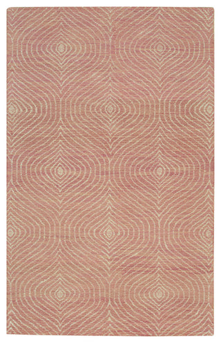 Hand-Tufted Wool Pink Contemporary Spring 2020 Rug, 5'x8'