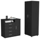 DEPOT E-SHOP Bidrell 2 Piece Bedroom Set, Armoire and Drawer Dresser