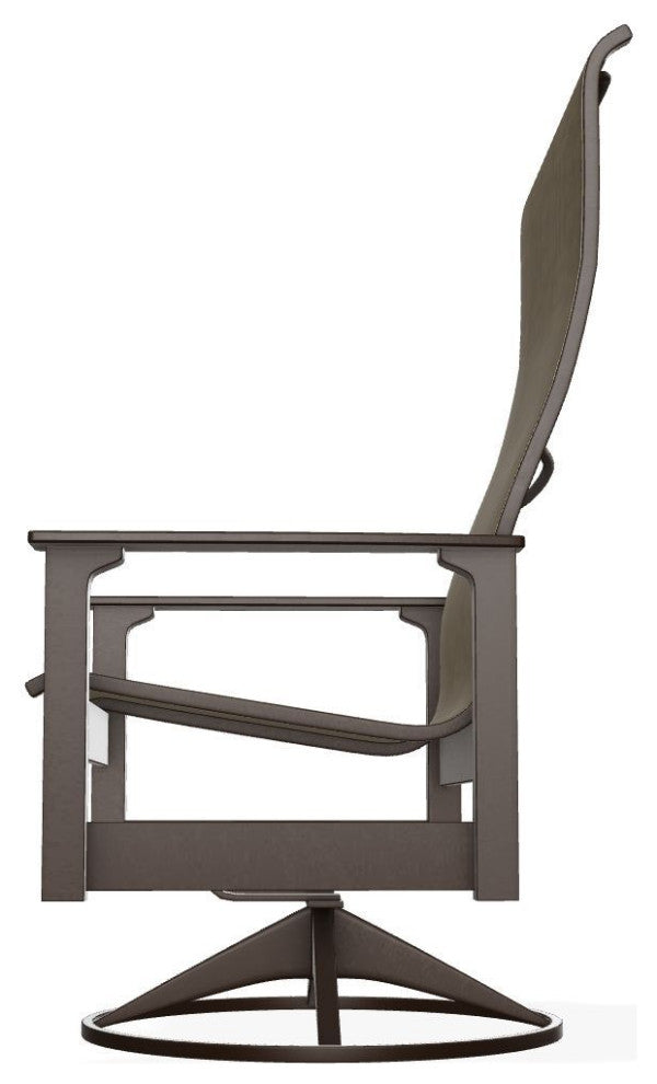 Leeward Sling Outdoor Swivel Rocker, Beacon/Kona