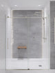 Heavy Rainfall Stainless Steel Shower Bar with Hand Sprayer, Brushed Nickel
