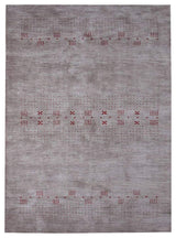 HAND KNOTTED LOOM WOOL ECO-FRIENDLY AREA RUGS  - Light Brown,Contemporary