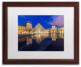 Mathieu Rivrin 'Golden Hour in the Louvre' Matted Framed Art, 16x20