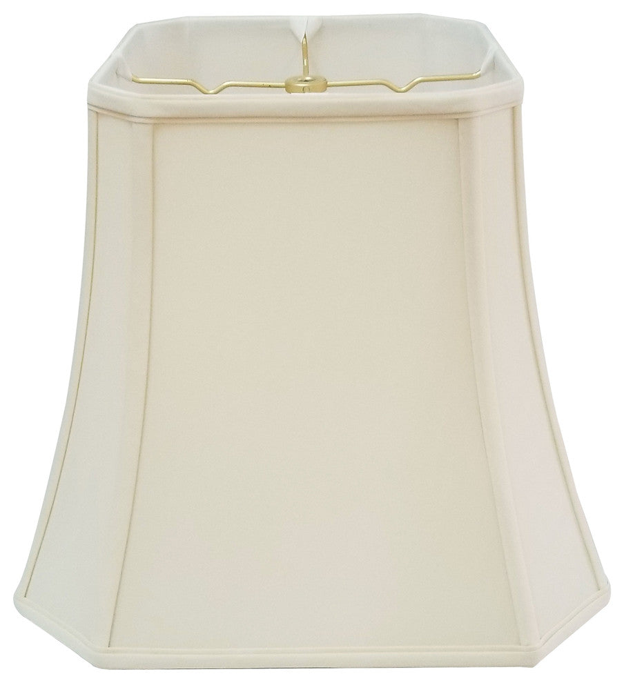 Royal Designs Square Cut Corner Basic Lampshade, Antique Gold, Eggshell, 10x16x1