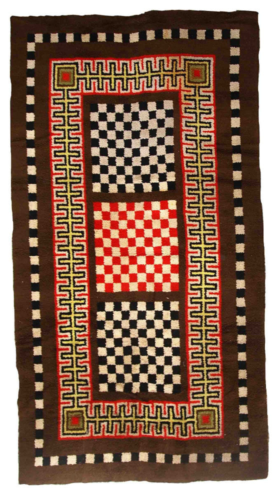 Handmade Vintage French Modern Rug, 5.9'x10.5', 180cmx322cm 1960s