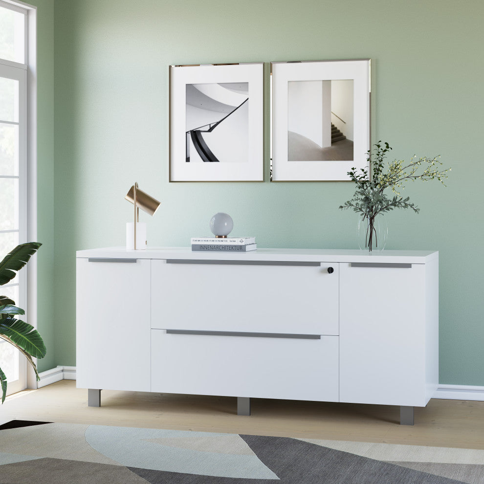 K123 Credenza, White