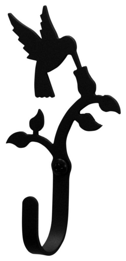 Hummingbird and Flower Wall Hook, Small