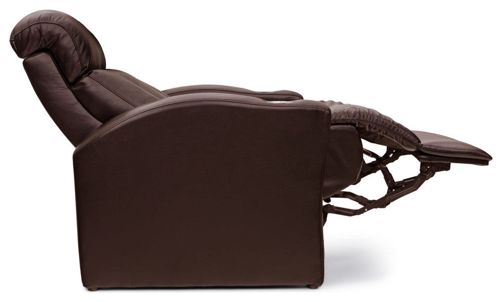 Seatcraft Baron Home Theater Seating, Brown, Row of 4 With Loveseat