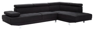 Milan Sectional, Black