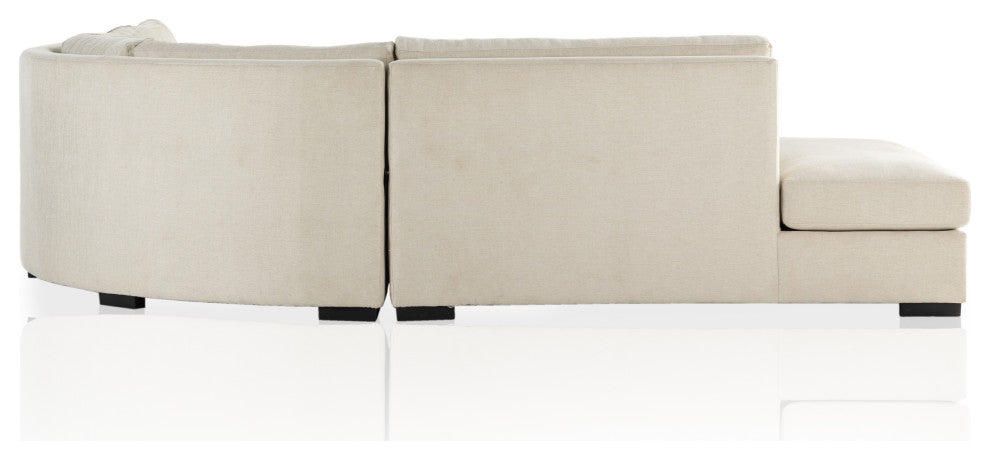 Albany 3pc Raf Sectional-Alcott Fawn