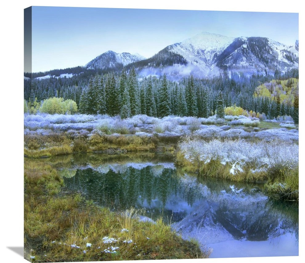 "Pond And Avery Peak, San Juan Mountains, Colorado" Artwork, 30" x 28.2"