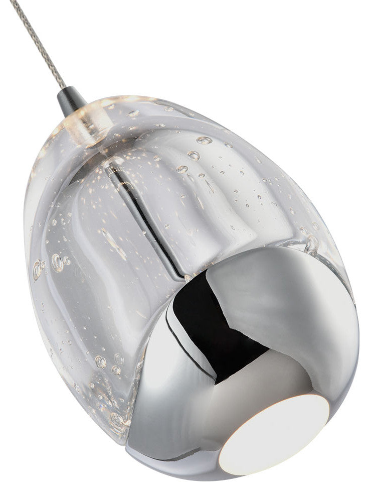 Venezia 3.5" ETL Certified Integrated LED Pendant Lighting Fixture, Black