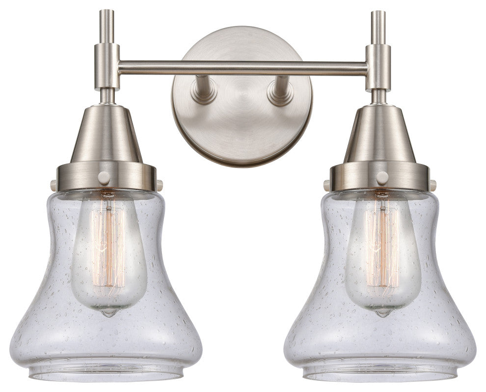 INNOVATIONS LIGHTING 447-2W-SN-G194-LED Caden 2 Light 17 inch Bath Vanity Light