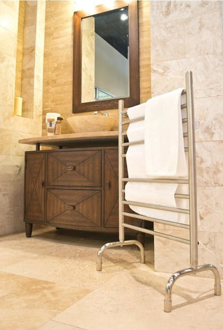 Amba Solo Freestanding Towel Warmer, Polished