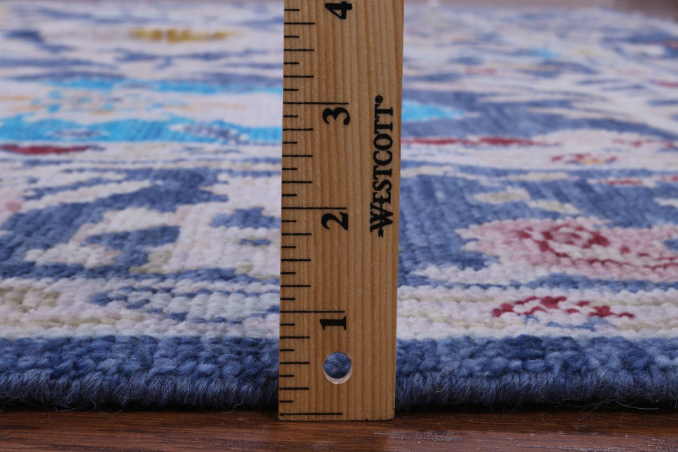 Hand-Knotted Turkish Oushak Wool Rug 8' 1" X 9' 11" - Q13312