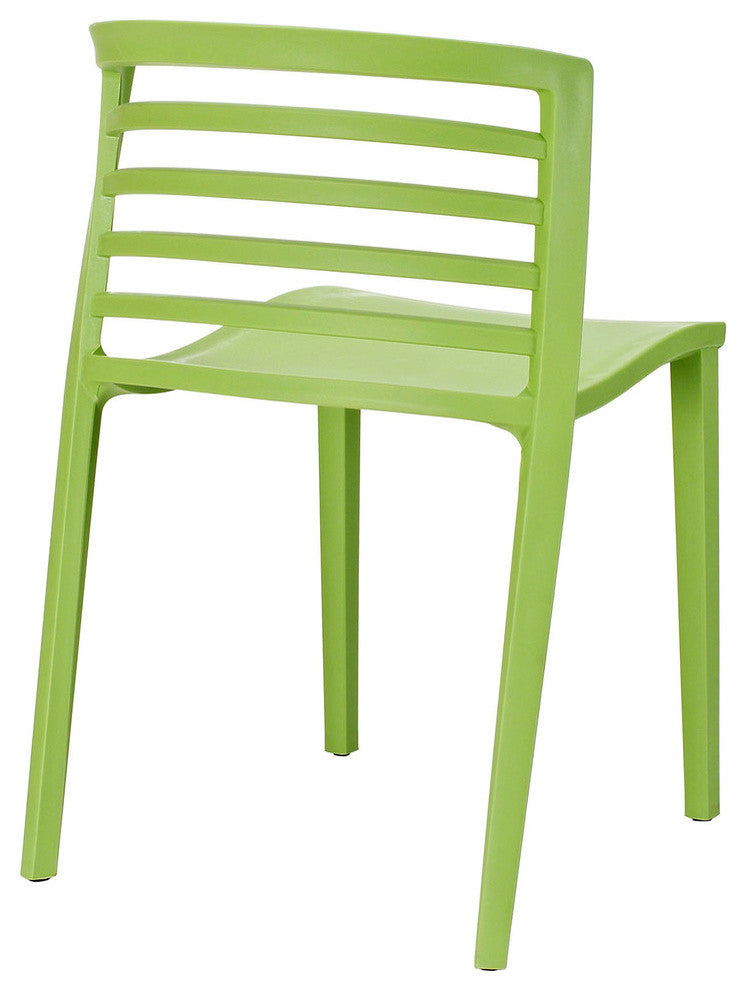 Modern Contemporary Kitchen Dining Chairs Set of 2 Green, Outdoor and Indoor