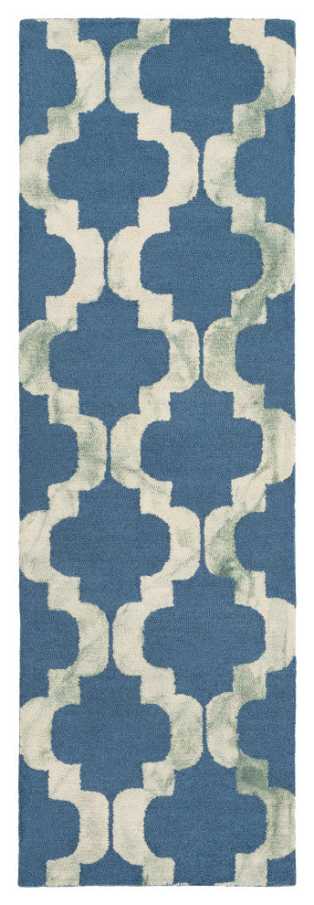 Surya Serafina SRF-2008 9'x13' Rug, Dark Green/Ivory/Navy