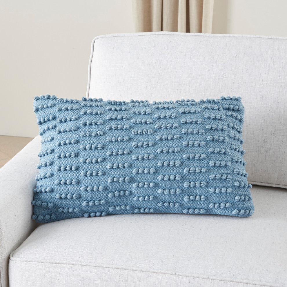 Mina Victory GC380 Throw Pillow, Ocean, 12"X20"